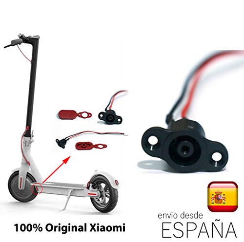 androgeek Conector de Carga Completo 100% Original del Patinete Xiaomi Mijia M365 Scooter Charger Connector.
