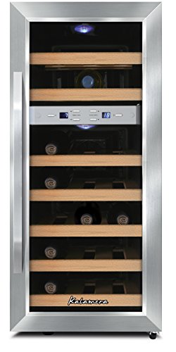 Kalamera KR-21ASSE wine refrigerator for up to 21 bottles (up to 310 mm height), two temperature zones 7-18 ° C… - Image 3