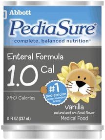 Pediasure Liquid Complete Balanced Nutrition Enteral Formula Institutional Use, Vanilla - 8 Oz / can, 24 / Case