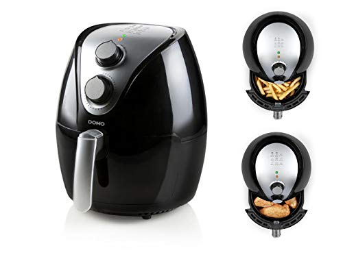 Preisvergleich Produktbild Domo Deli-Fryer DO510FR Heißluft-Fritteuse schwarz / edelstahl