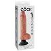 Produktbild Dildo Vibrator King Cock mit testiculos 25.5 cm hautfarben