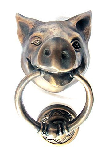 Double Duck Solid Brass Door Knocker Shaped Like Pig Design New