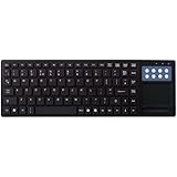 Wired USB Multimedia Keyboard with Touchpad Mouse / All-in-One Touch Pad Design / UK QWERTY Layout / iCHOOSE