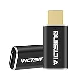 VicTsing Adattatore USB 3,1 Tipo C a USB Micro, Supporta Trasferimento di dati e Ricarica, per MacBook 12 pollici 2015, ZUK Z1, MI 4C, Nokia N1, Chromebook Pixel 2015, Nexus 5 Nexus 6P, Microsoft Lumia 950 Lumia 950XL, OnePlus 2, Celllulare e Teblet di USB 3,0 Tipo C, Nero