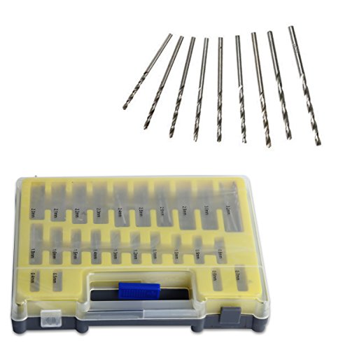 Latinaric 150 tlg Mini Bohrer Set Metallbohrer Drillbohrer Spriralbohrer Bohrersets 0.4-3.2mm - 4