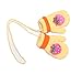 Moolecole Cute Cartoon Gloves Baby Boys Girls Toddler Children Kids Magic Mitten Gloves with Ropes Yellow