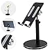 Price comparison product image smartelf Tablet Stand Adjustable Multi Angle Telescopic Desktop Cell Phone Stand Holder Cradle Dock Adjustable Anti-Slip Base Compatible with iPad Tablet Smart Phone Black