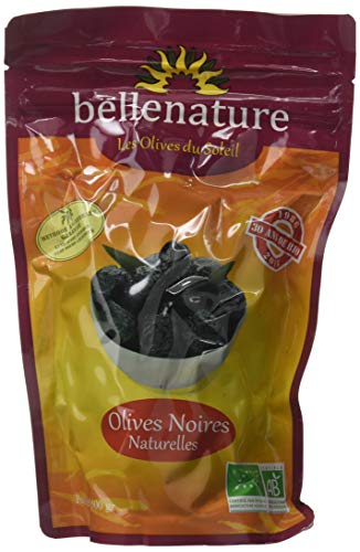 Belle Nature Olives Sachet Noires Nature Bio 500 g - Lot de 2