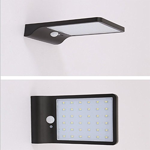 Preisvergleich Produktbild TOOSD Solar-LED-Flutlicht Solar-Licht-Strahler Deckenleuchte Bewegungsmelder Außenbeleuchtung Gartenbeleuchtung Straßenbeleuchtung Ernstes Licht Baum Garage Balkon Batterie LEDMO Wandbeleuchtung,H