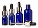 6 Pcs Empty Cobalt Blue Glass Eye Dropper Bottles Aromatherapy Essential Oils Pipette Drop Bottles Wholesale Refillable Serum Bottles 10 ml