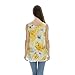 Bearsland Women's Chiffon Sleeveless Summer Breastfeeding Nursing Top Yellow UK Size 12-14
