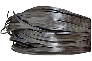 FEYART 70m Flat PE Rattan Plastic Wicker for Chair Recliner Coffee Table Rattan Furniture Repair (Dark Brown with Light Brown Streaks)