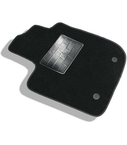 Mossa Tappetini Auto In Feltro Per Dacia Dokker 2012-2021 – Nero – Set 2 Pezzi Antiscivolo