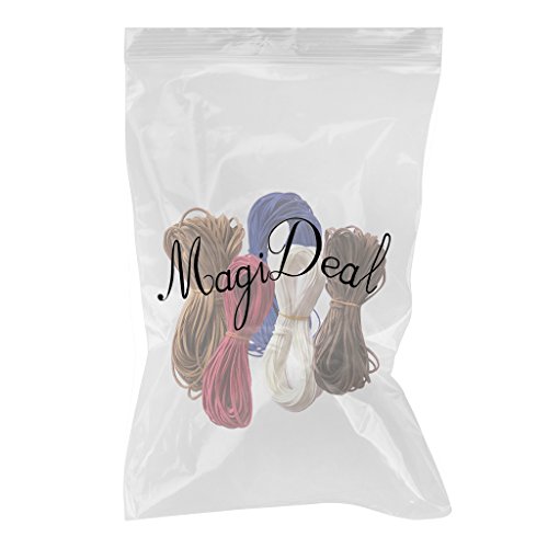 MagiDeal 5pcs Weiches flaches Band aus Wildlederimitat 2.6mm – Länge 4 meter – Farbe 5, one size - 2