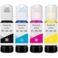 MOMAD 003 Refill Ink Compatible for Epson L3110, L3150, L3250, L3252 L3115, L3116, L3101, L3210, L3215, L3216, L3151, L3152, L3156, L5190 Printer (003 1 Set)