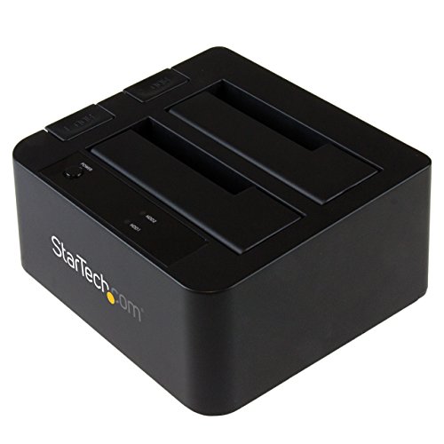 StarTech.com SDOCK2U313 - Base de conexión USB 3.1, Gen2, 10 Gbps con UAS de 2 bahías para Disco Duro o SSD SATA de 2.5