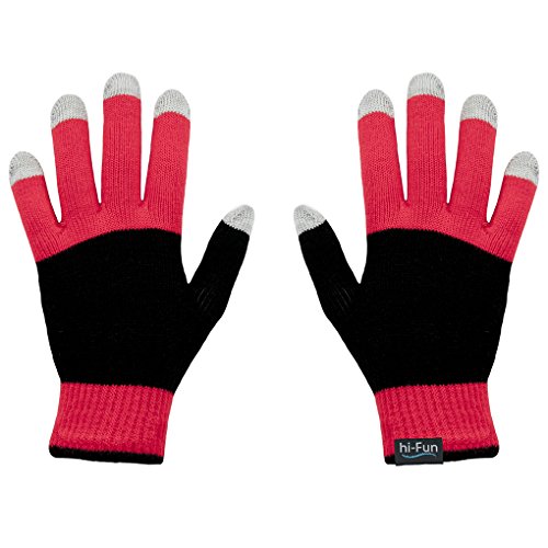 Preisvergleich Produktbild Unbekannt HIFUN HIGLOVE DONNA RED GUANTO LANA CONDUTTIVO