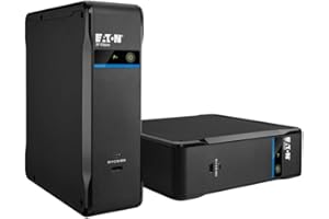 ‎EATON Eaton Ellipse 3P 700UD USV – Off-Line – 700VA/420W – DIN-Stecker – USB Typ A & C (3 Batterie + Überspannungsschutz, 1 nur Überspannungsschutz, Abschaltsoftware) (3P700UD)