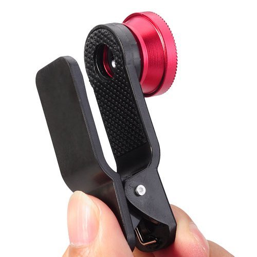 Sungpunet, kit di lenti universali 3Â in 1, Fish eye, macro con clip, per iPhone, Samsung Galaxy, HTC e la maggior parte degli smartphone