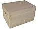 PNOR40 BIG PLAIN WOOD KEEPSAKE SOUVENIRS MEMORY BOX CRAFT FOR DECOUPAGE CRAFT unfinished wooden box