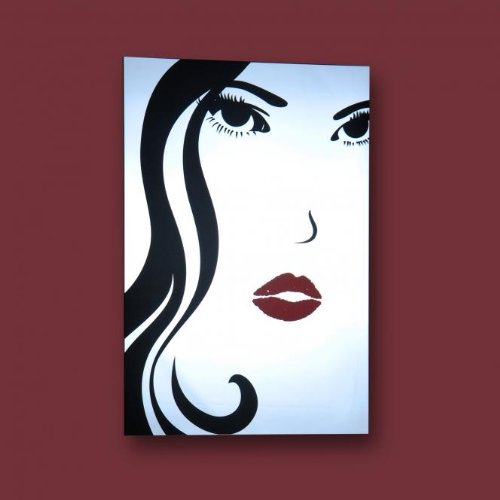 5135-4 – Spiegel / Glasbild Face 70 x 50 cm - 2