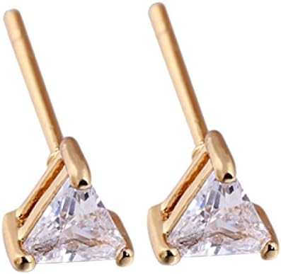 FAONL Ladies Earrings Personality Triangle Earrings,White-OneSize