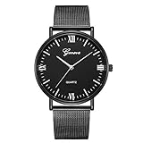 Knowin Armbanduhr Männer Herren Sport Wasserdicht Analog Quarz Chronograph Fashion Edelstahl Bunt Ø38mm Armbanduhr mit Milanaise Armband