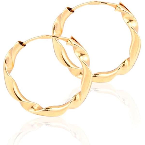 Orecchini ovali in Argento placcato Oro Giallo 20x30 pallinati – Linea Italia gioielli
