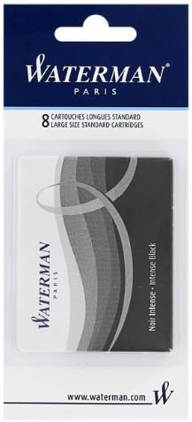 Waterman Pen Company - Products Waterman Fountain Pen Cartridges Black-8/Cd