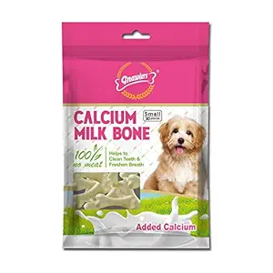 Gnawlers Dog Calcium Bone, Made up of Whey Protein, Added Calcium & Essential Oils, Best Healthy Dog Bones to Clean Teeth and Freshen Breath, 30in1, Small, 270gm, Pack of 2