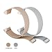Produktbild GOKOO Armband für Fitbit Charge 3, Smartwatch Ersatzarmbänder mit Magnetverschluss für Fitbit Charge 3 Damen Herren (S, Champagner+Silber)