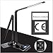 Produktbild ZSKJ LED Tischleuchte mit Qi-Funk-Ladepad, moderner Metall-Tischleuchte, 3 Farben und 5 Helligkeitsstufen - USB-Ladeanschluss