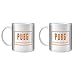 Produktbild STUFF4 Tee/Kaffee Becher 350ml/2 Pack Orange/PUBG / Battle Royale/Weißkeramik/ST10