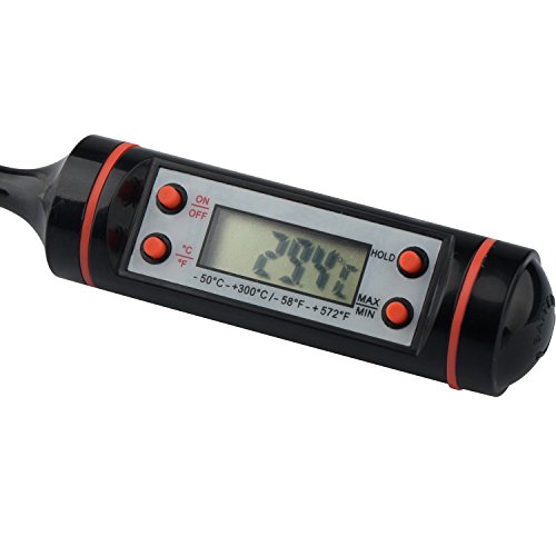 JUNGEN Digitale Kochen Lebensmittel Probe Meat Thermometer Küche Grill, Lebensmittel-Digital Thermometer Digital LCD Haushaltsthermometer küchen Einstichthermometer - 4