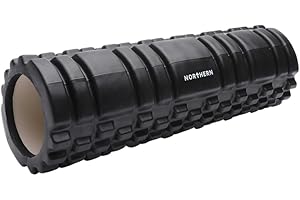 LIFTS AND GRAVY Northern Foam Roller for Deep Tissue Muscle Massage Sports Massager Fitness Gym Physio Deep Pain Relief Tissue Recovery Massage Roller for Gym Yoga Pilates Ultra Lightweight (Black Mini)