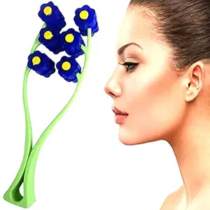 Double Face Roller Massager Thin Lift Neck Wrinkles Face Fat Remover Slimming Remove Chin Reduces Facial Massage Roller Pull Tight Firming Anti Ageing body massager for pain relief Pack Of 1