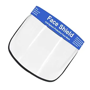 Priyam 400 micron Face Shield Transparent Clear Polycarbonate Shield- Facial Dust-proof Splash-proof Mask for Kids Women Men Doctors Medical Works (pack of 5)