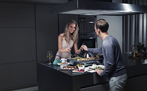 Solis Tischgrill, Edelstahl-Grillplatte, Teppanyaki-Glocke, Zwei Heizzonen, Grillen und Dünsten, Teppanyaki at Home Grill (Typ795) - 7