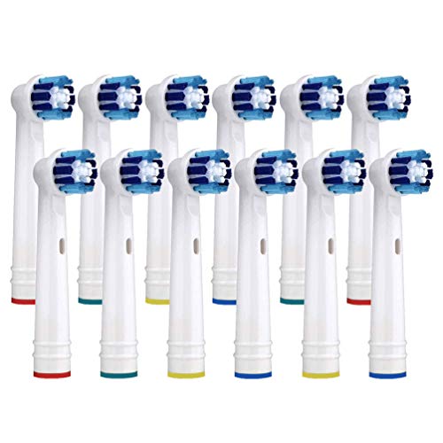 Set de 12 Precision Clean recambios para cepillo de dientes eléctrico recargable Oral B, cabezales de cepillo compatibles para Braun y Oral-B Vitality Pro Smart Genius