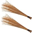 Mylife Natural Coconut Leaf Grass Broom Stick (Coconut Jhadu/Nariyal Jhadu/Teela) Large Size 2pic