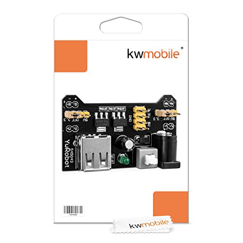 kwmobile MB102 Power Supply Module 3.3 V / 5 V – Breadboard Steckbrett Strom Modul - 4