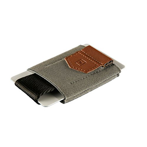 Cartera Billetera Minimalista | Cartera fina y pequeña | Tarjetero sencillo | Billetera pequeña para hombre y mujer | By Minimalism Brand (Gris)
