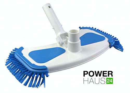 POWERHAUS24® -Bodensauger De Luxe - mit seitlichen Bürsten - Schlauchanschluss - Ø 32/38mm - mit Aufnahme für Teleskopstange