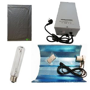 Kit de cultivo Armario Disma 100cm x 100cm x 200cm + Balastro 600w + Lampara Maxilumens 600W + Reflector estuco