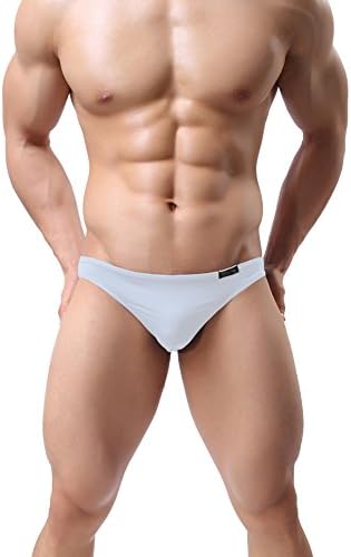 QQKing Men's Bikini Swimwear Underwear Smooth Thin Mini Swim Briefs
