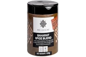 Med Cuisine "Baharat" 130GR - Aromatic Middle Eastern Seasoning Blend For Meat, Fish, Poultry & Vegetables - Vegan Baharat Spice Mix - Non-GMO Arabic Spices Mix