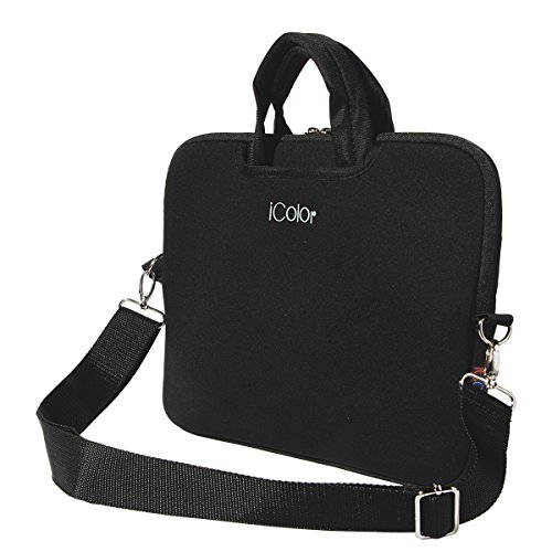 iColor Netbook- und Chromebook Tasche Notebooktasche Laptoptasche Schutzhülle für Größe 12,9 13 13,3 Zoll mit Zubehörfach und Schultergurt - 2