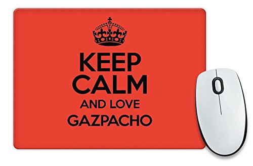 RED Keep Calm and Love Gazpacho Mouse Mat COLOUR 2503