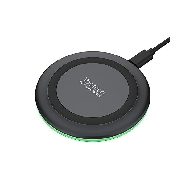 Wireless Charger,YOOTECH Wireless Ladestation 7.5W für iPhone 11/11 Pro/11 Pro Max/XS MAX/XR/XS/X/8/8 Plus,10W Fast Wireless Ladegerät für Galaxy Note 9/S9/S9 Plus/Note 8/S8/S8 Plus/S7/S7 Edge/S6 usw.