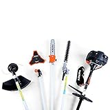 FUXTEC Benzin Motorsense FX-MT152E 5in1 Multitool, 52 cc, Profi-Tragegurt und inkl. 1m Verlängerung 3 PS Kombigerät Heckenschere Hochentaster Kombisystem Freischneider fs 2-Takt Test - 4